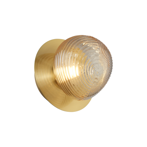 Sieninis / lubinis šviestuvas Bolla auksinis 3W LED