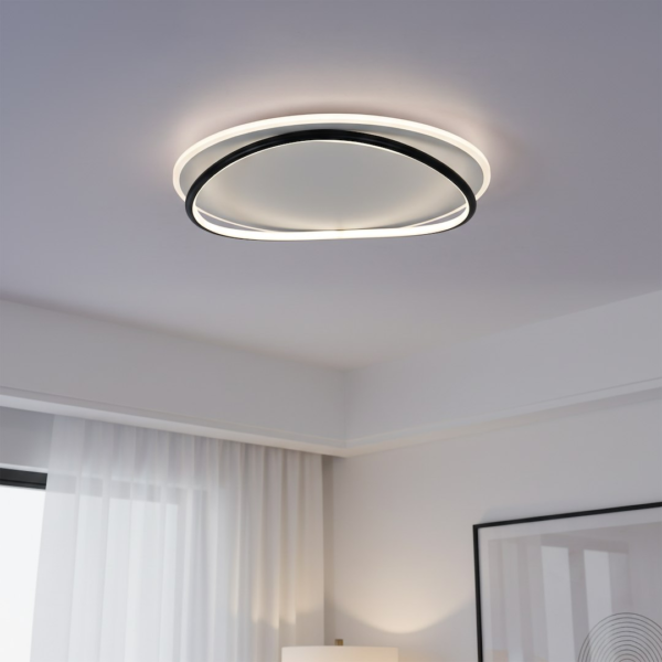 ml1844b Lubinis šviestuvas Halo juodas / baltas 38W LED