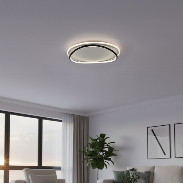 ml1844d Lubinis šviestuvas Halo juodas / baltas 38W LED