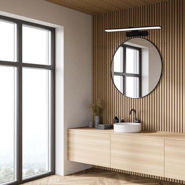 ml5615c Sieninis šviestuvas Splash 40 cm 8W LED juodas