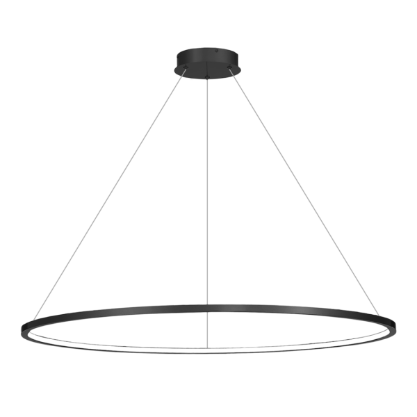 Pakabinamas šviestuvas Saturno juodas 65W LED