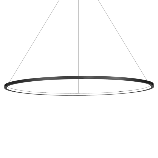 Pakabinamas šviestuvas Saturno juodas 65W LED