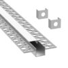 Profilis LED wpuszczany GK1 rinkinys z gaubtasem mlecznym 2m