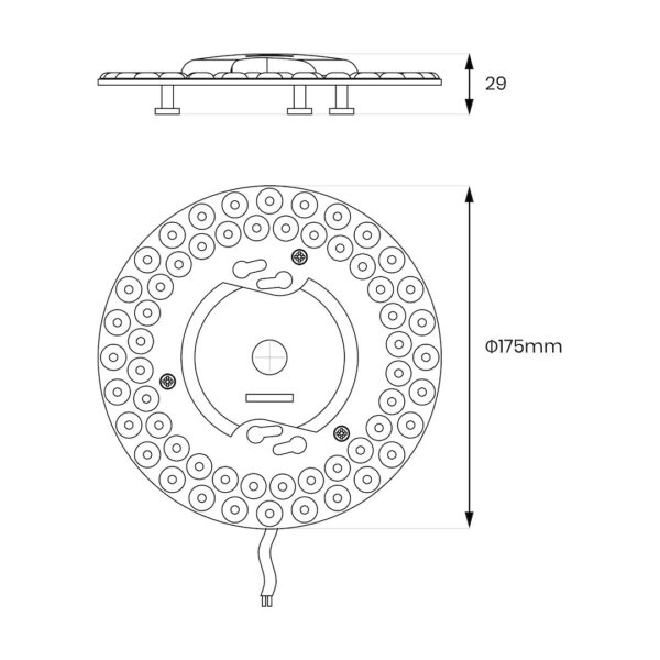 Modulis Led FIX 24W 5CCT Fi175