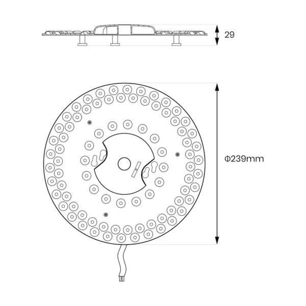 Modulis Led FIX 36W 5CCT Fi239