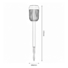 eko2501h Saulės lempa Flame 1800K IP44