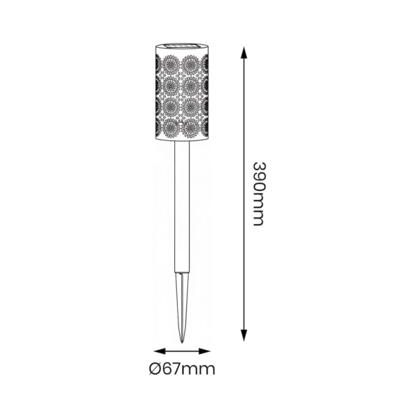 Saulės lempa Decor 3000K IP44 4vnt