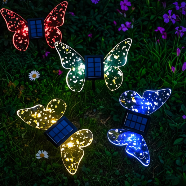 Saulės lempa Butterfly RGB IP44