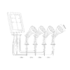 Saulės lempa Bush 250lm 3000K IP44