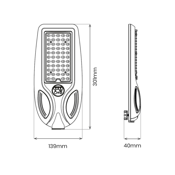 Šviestuvas Saulės Venice 50W 450lm 4000K IP65
