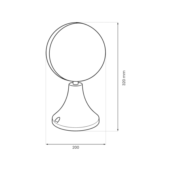 eko6642f Šviestuvas ogrodowa pakabinamas CIRCULO 1xE27