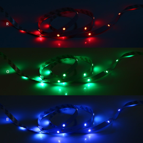 Rinkinys Juosta SMD 36led/m RGBWIC IP20 5m + Maitinimo šaltinis