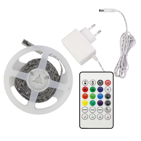 Rinkinys Juosta SMD 36led/m RGBWIC IP20 5m + Maitinimo šaltinis