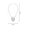 ekza0565b Żarówka LED 5W E14 G45 4000K