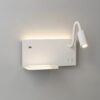 ml0694a Šviestuvas nocna z półką Shelf Led 4W+5W+2W prawa Baltas