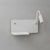 ml0694e Šviestuvas nocna z półką Shelf Led 4W+5W+2W prawa Baltas