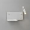 ml0694f Šviestuvas nocna z półką Shelf Led 4W+5W+2W prawa Baltas