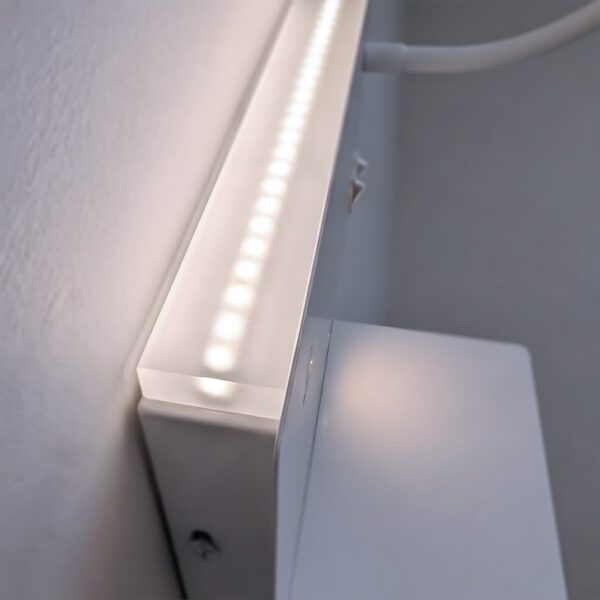 ml0694h Šviestuvas nocna z półką Shelf Led 4W+5W+2W prawa Baltas