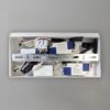 ml0694i Šviestuvas nocna z półką Shelf Led 4W+5W+2W prawa Baltas