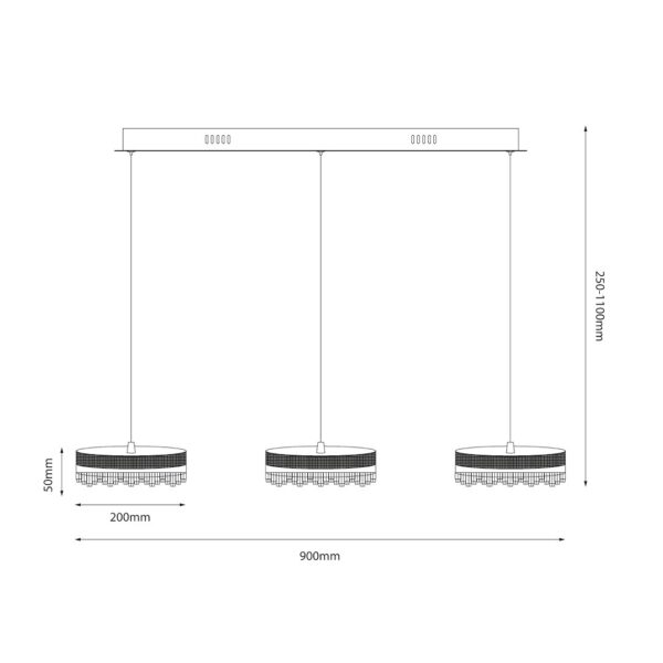 Pakabinamas šviestuvas PRECIOSA 60W LED