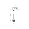 ml2278f Zawiesie Hang Track Juodas 1xE27