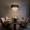 Sietynas CRISTAL Chromase 5xE14