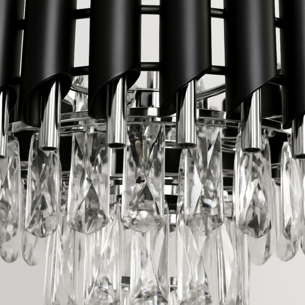 Sietynas CRISTAL Chromase 5xE14