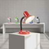 ml2571b Table lamp Mentor Red 1xE27