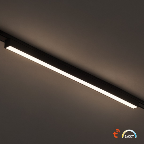Slim Magnetic Track Juodas 61cm 20W LED Tuya CCT 48V