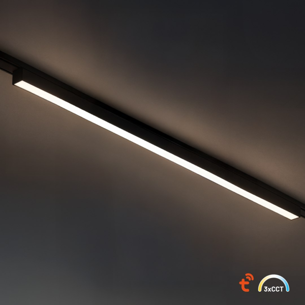 ml2591a Slim Magnetic Track Juodas 91cm 30W LED Tuya CCT 48V