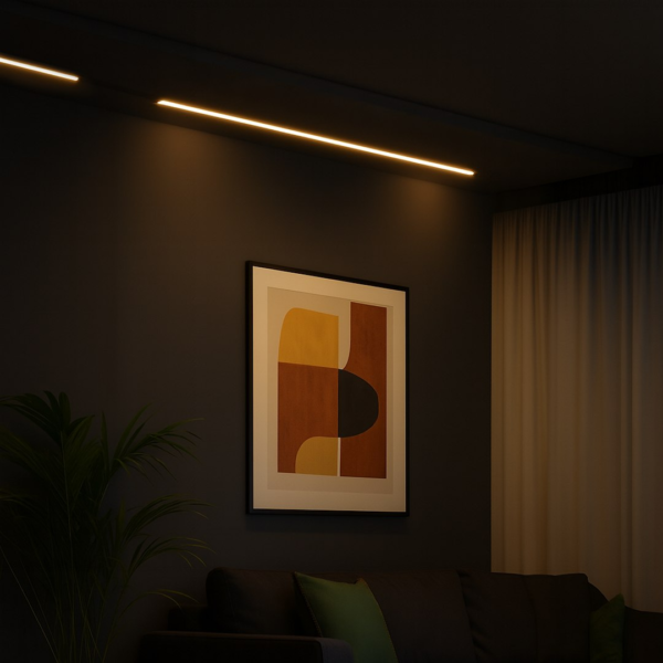 ml2591b Slim Magnetic Track Juodas 91cm 30W LED Tuya CCT 48V