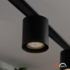Slim Magnetic Track Juodas tube 6W LED Tuya CCT 48V