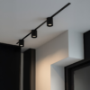 Slim Magnetic Track Juodas tube 6W LED Tuya CCT 48V