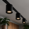 Slim Magnetic Track Juodas tube 6W LED Tuya CCT 48V