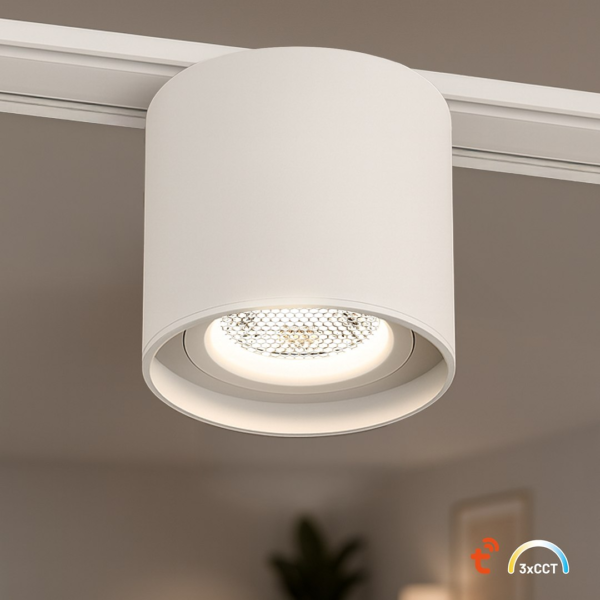 Slim Magnetic Track Baltas tube 6W LED Tuya CCT 48V