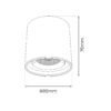 Slim Magnetic Track Baltas tube 6W LED Tuya CCT 48V