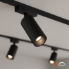 ml2595a Slim Magnetic Track Juodas spot 9W LED Tuya CCT 48V