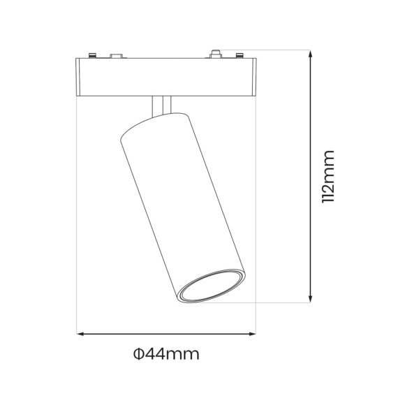 Slim Magnetic Track Baltas spot 9W LED Tuya CCT 48V