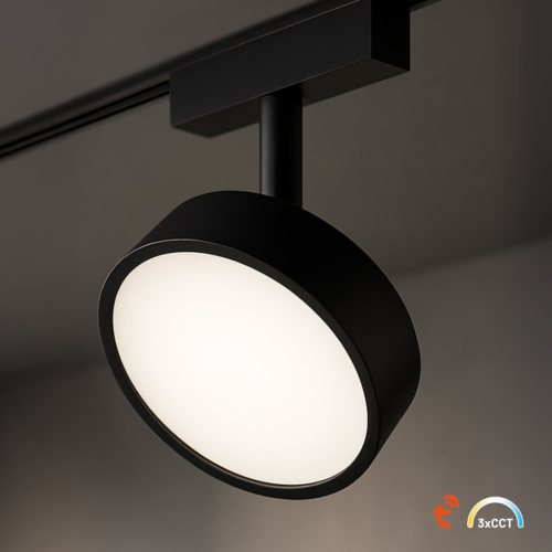ml2597a Slim Magnetic Track Juodas 9W LED Tuya CCT 48V