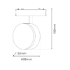 Slim Magnetic Track Juodas 9W LED Tuya CCT 48V