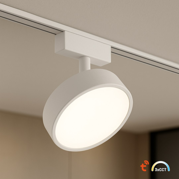 ml2598a Slim Magnetic Track Baltas 9W LED Tuya CCT 48V