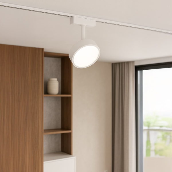 ml2598d Slim Magnetic Track Baltas 9W LED Tuya CCT 48V