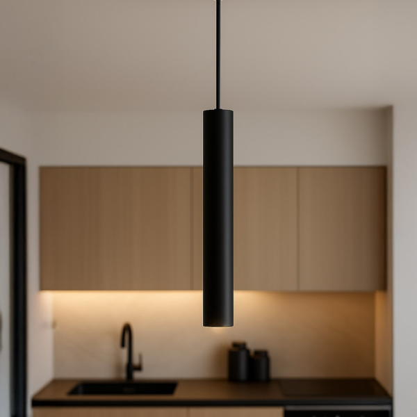 ml2599b Slim Magnetic Track Juodas pendant 6W LED Tuya CCT 48V