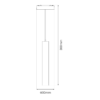 Slim Magnetic Track Baltas pendant 6W LED Tuya CCT 48V