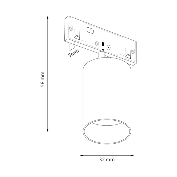 ml2613f Magnetic Track 5mm 5W CCT 48V