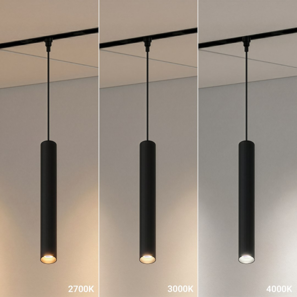 Magnetic Track Pendant Tube 5mm 7W CCT 48V