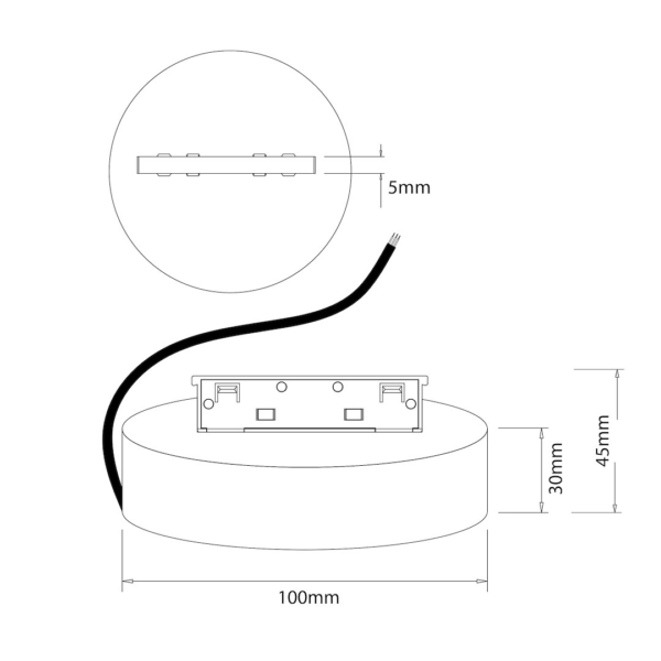 Maitinimo šaltinis 150W Magnetic Track 5mm CCT 48V