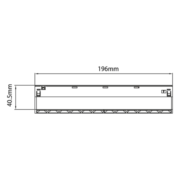 ml2643e Magnetic Track 10mm 12W CCT 48V