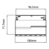 Magnetic Track 10mm 6W CCT 48V