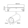 Magnetic Track 10mm 6W CCT 48V